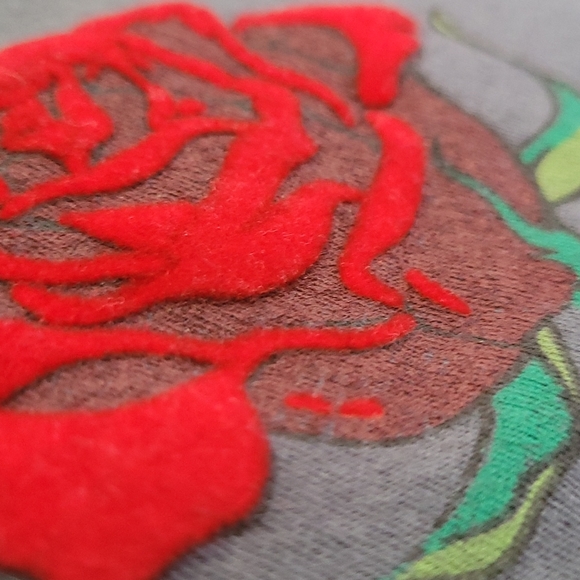 🍂3/$10 Free State Grey Tee w/ Flocked Rose T-Shirt - Size Small - Aero - Picture 5 of 10